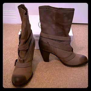 Steven Madden Freewway Tan Leather boots